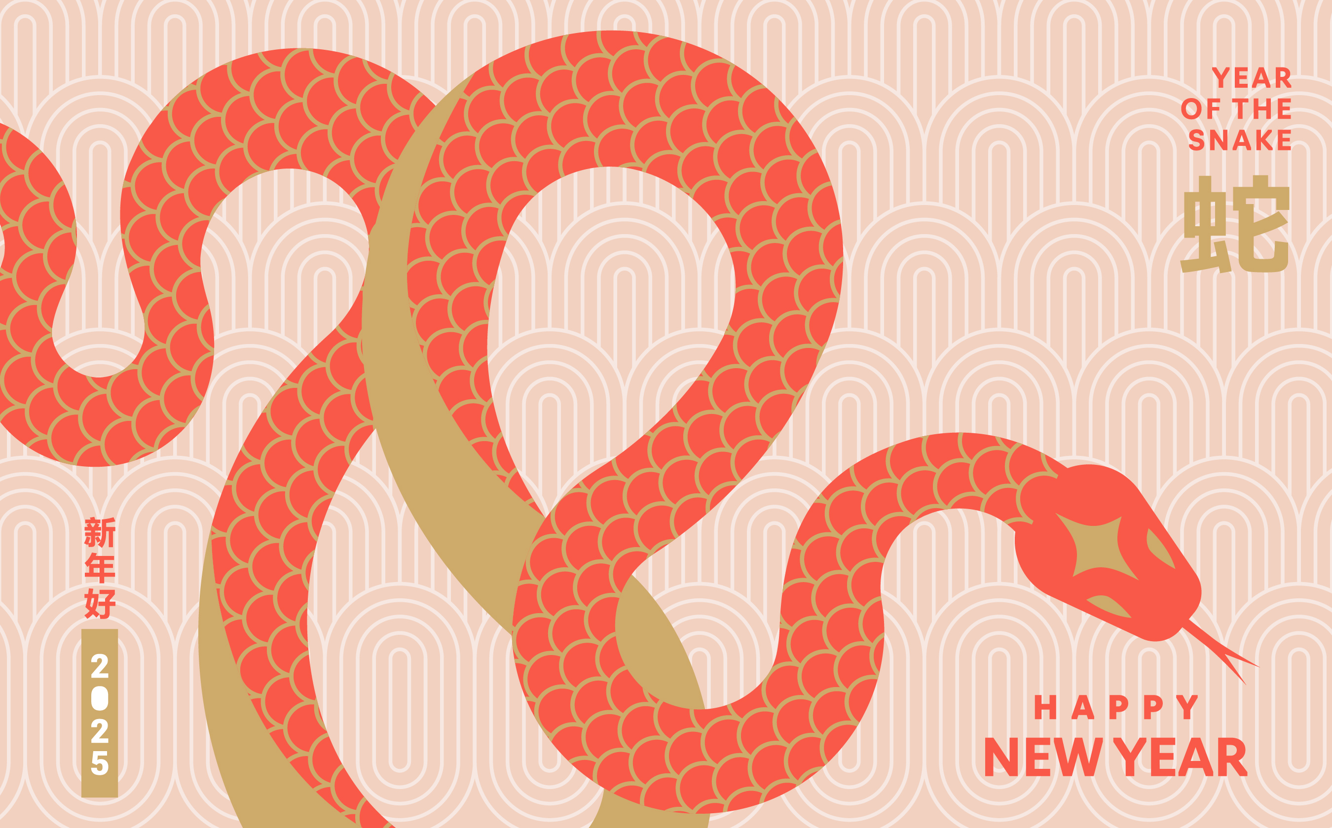 Great luck in the Year of the Snake.