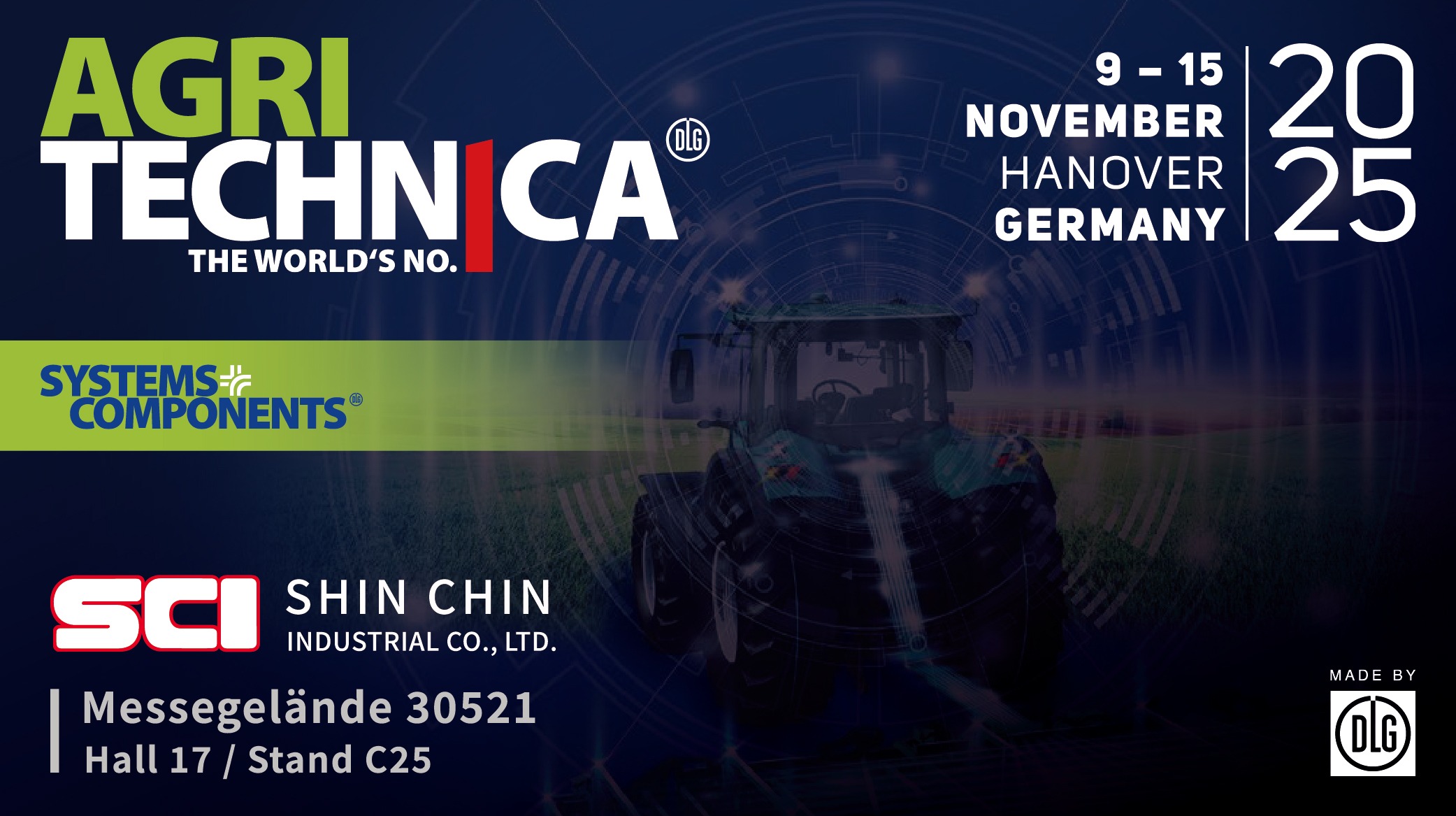 2025 Agritechnica – 德國漢諾威國際農業機械展 參展資訊